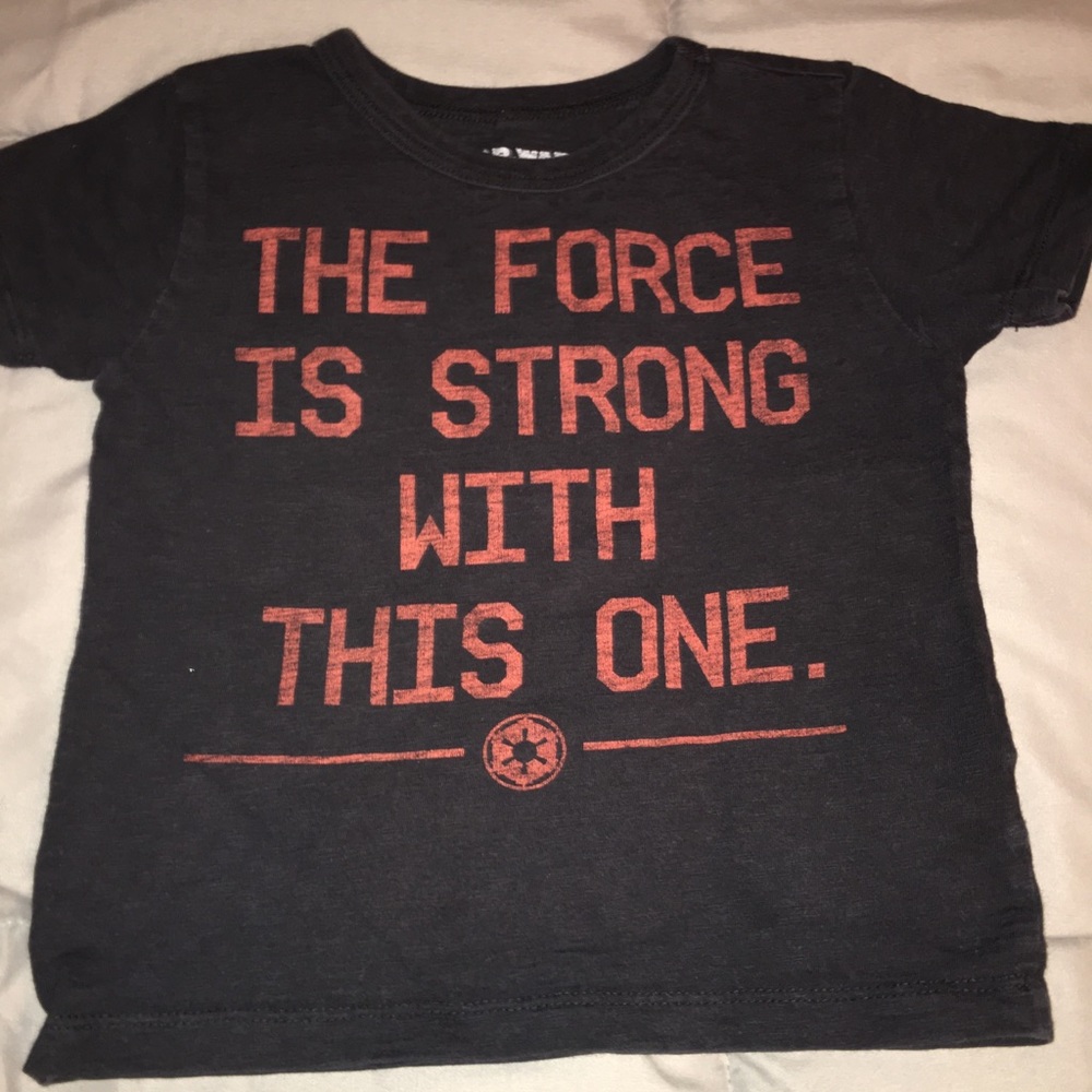 Star Wars black T-shirt toddler 3T